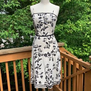 Flirty Cream & Black Dress